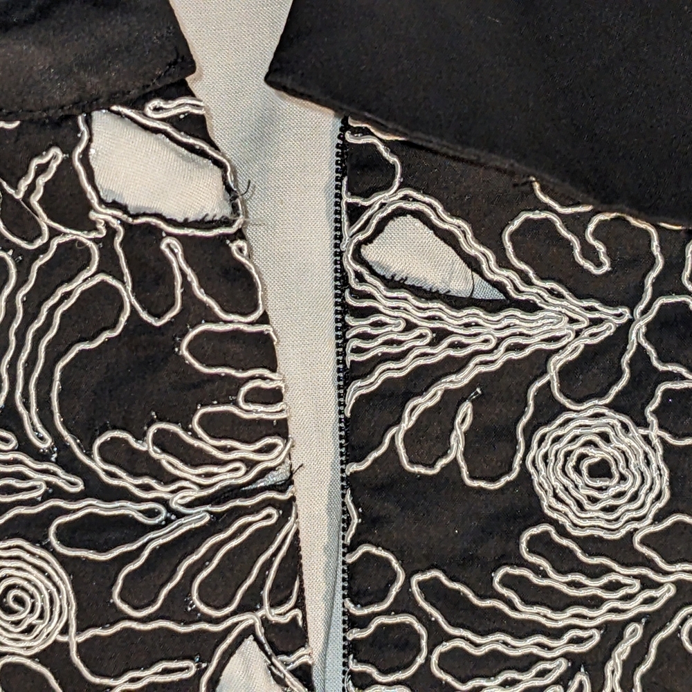 NWT Long Maeve Anthropologie Lace Cutout Formal Black &‎ White Dress| Sz 14 - Picture 15 of 15